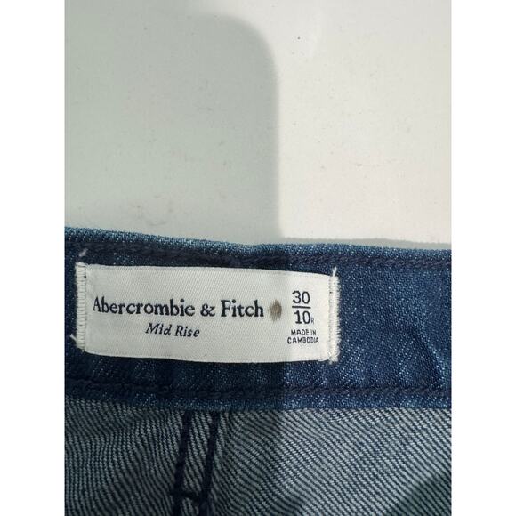 NWT Abercrombie & Fitch Mid-Rise Jeans Size 30 / 10 Regular - Picture 6 of 9
